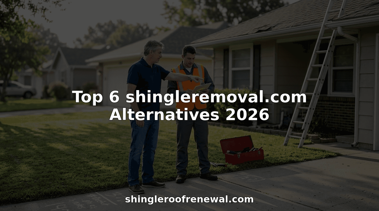 Top 6 shingleremoval.com Alternatives 2026
