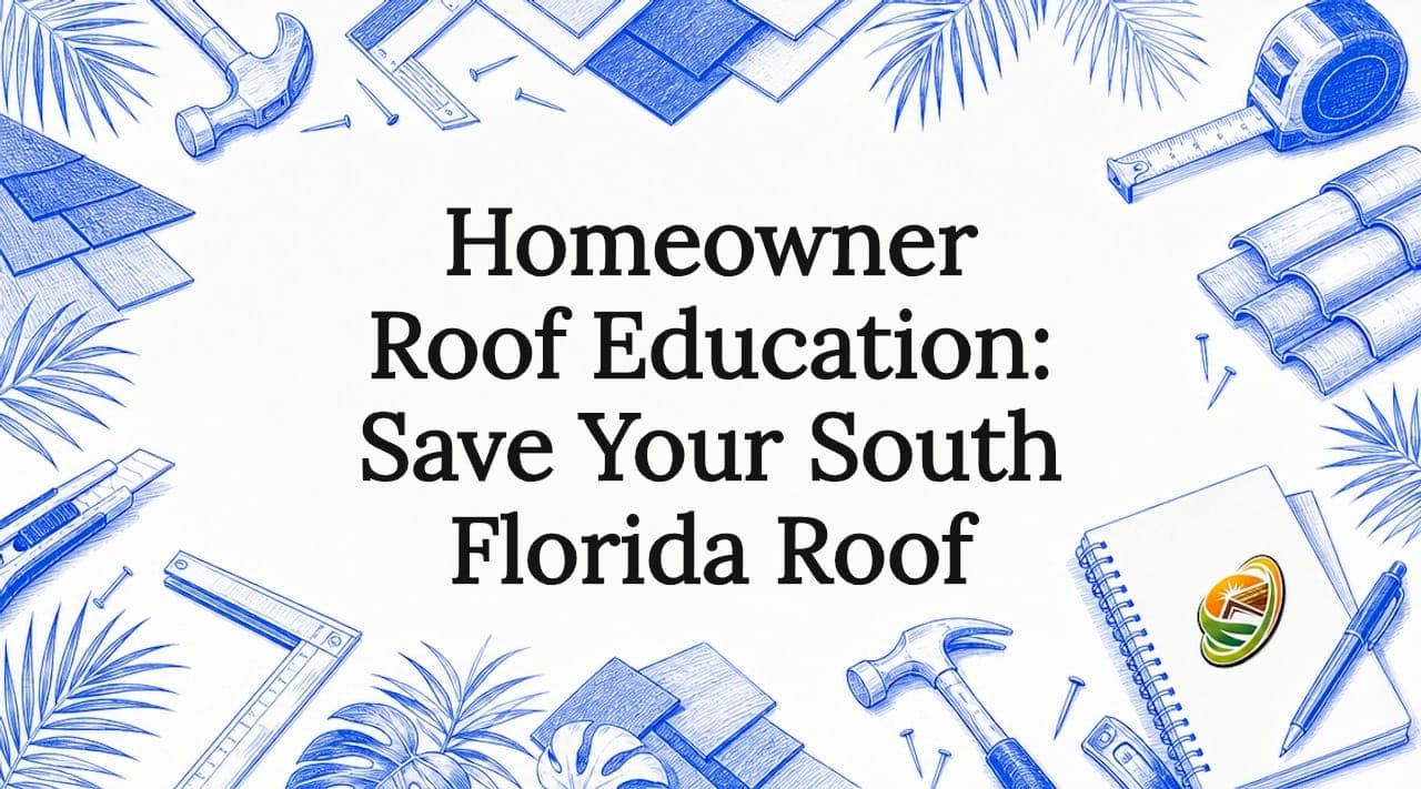 Homeowner Roof Education: Save Your South Florida Roof