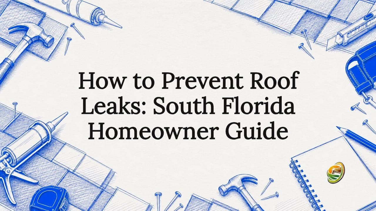 How to Prevent Roof Leaks: South Florida Homeowner Guide