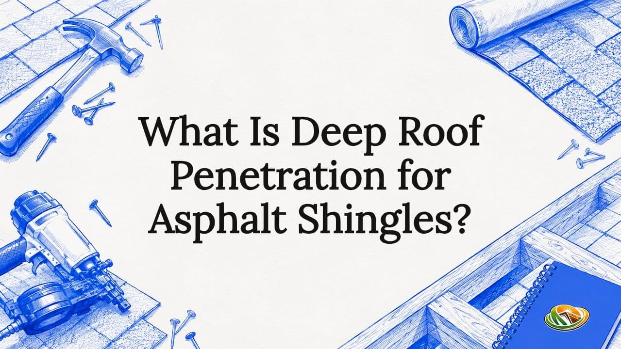 What Is Deep Roof Penetration for Asphalt Shingles?