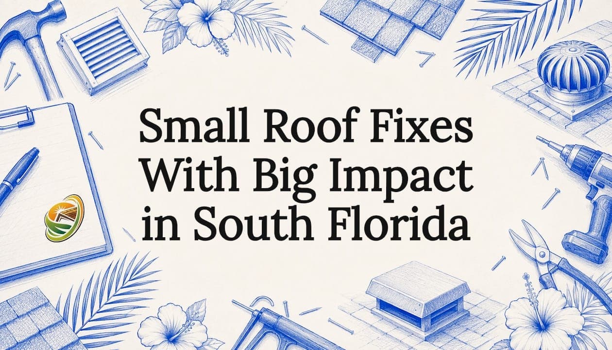 Small Roof Fixes With Big Impact in South Florida