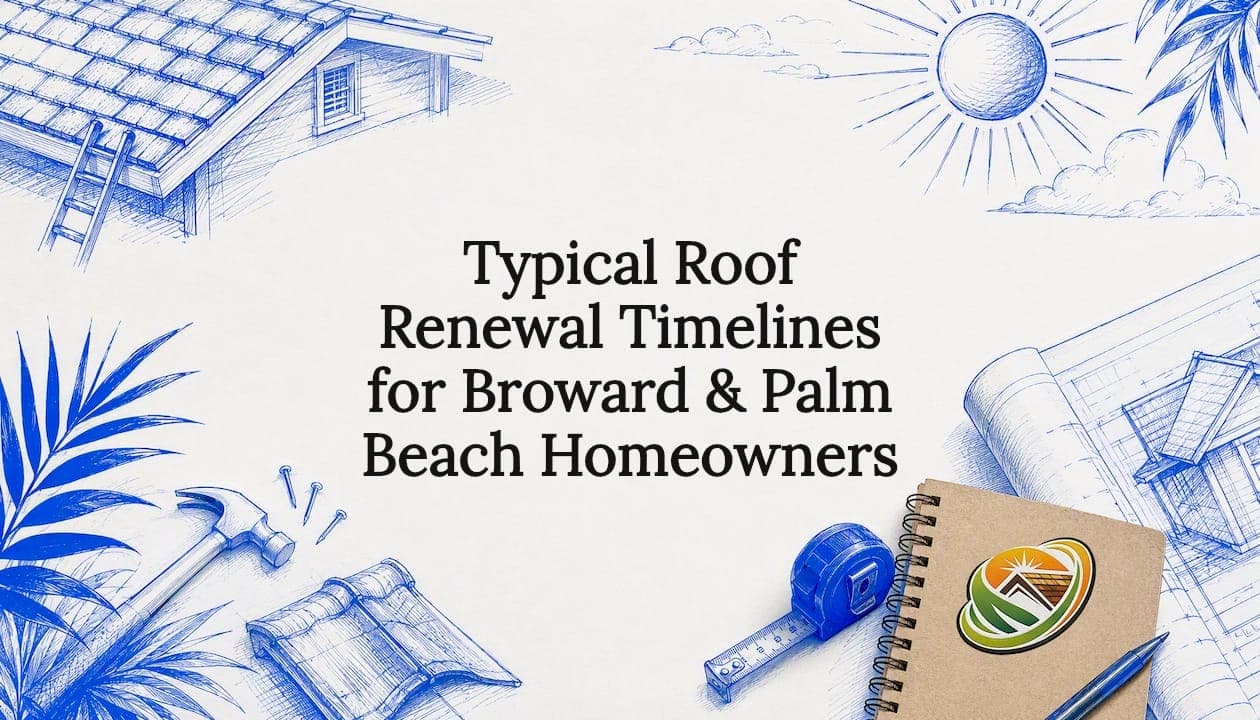 Typical Roof Renewal Timelines for Broward & Palm Beach Homeowners