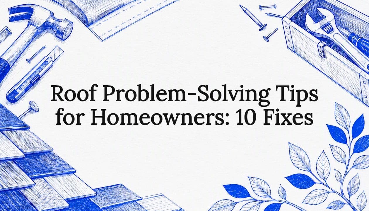 Roof Problem-Solving Tips for Homeowners: 10 Fixes