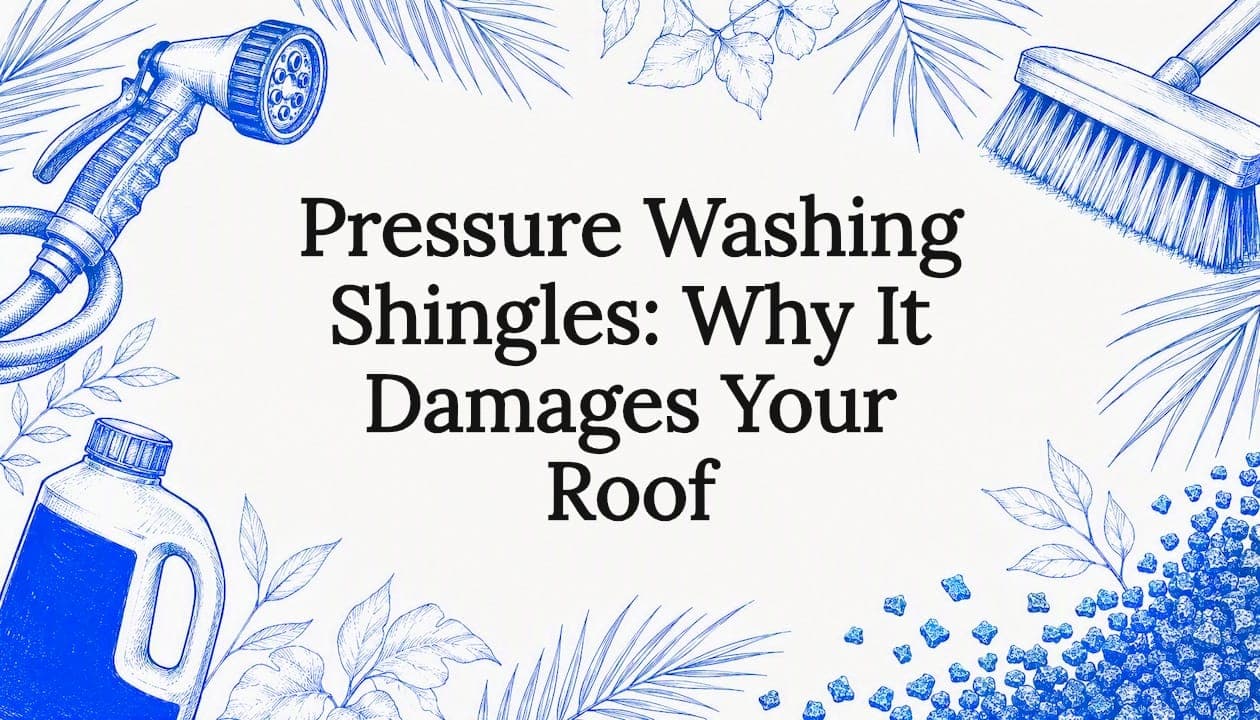 Pressure Washing Shingles: Why It Damages Your Roof