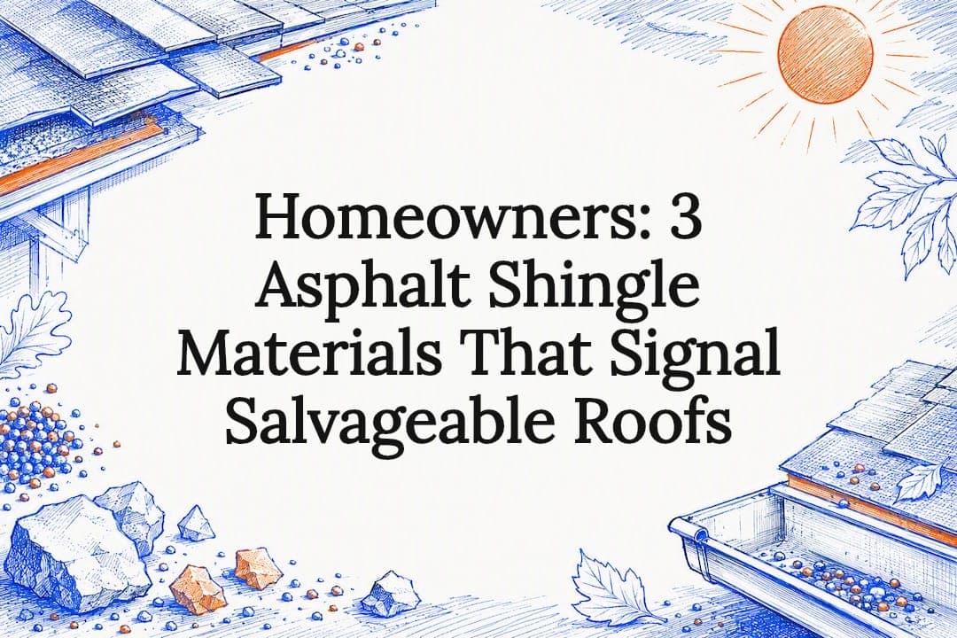 Homeowners: 3 Asphalt Shingle Materials That Signal Salvageable Roofs