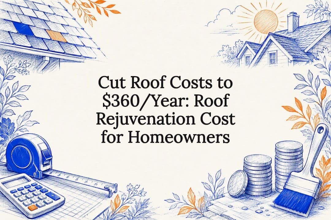 Cut Roof Costs to $360/Year: Roof Rejuvenation Cost for Homeowners