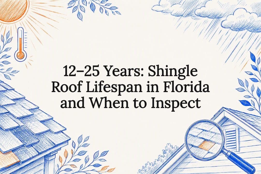 12–25 Years: Shingle Roof Lifespan in Florida and When to Inspect
