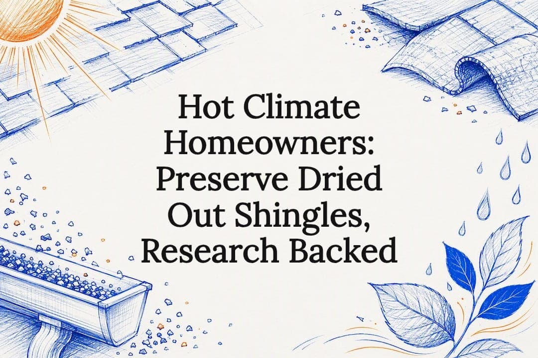 Hot Climate Homeowners: Preserve Dried Out Shingles, Research Backed