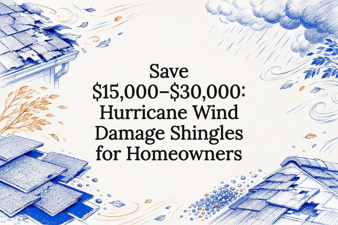 Save $15,000–$30,000: Hurricane Wind Damage Shingles for Homeowners