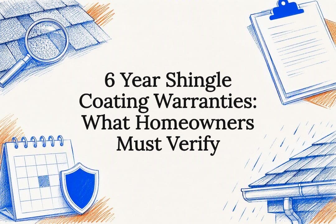 6 Year Shingle Coating Warranties: What Homeowners Must Verify