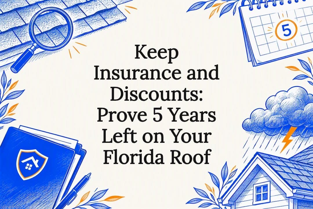 Keep Insurance and Discounts: Prove 5 Years Left on Your Florida Roof
