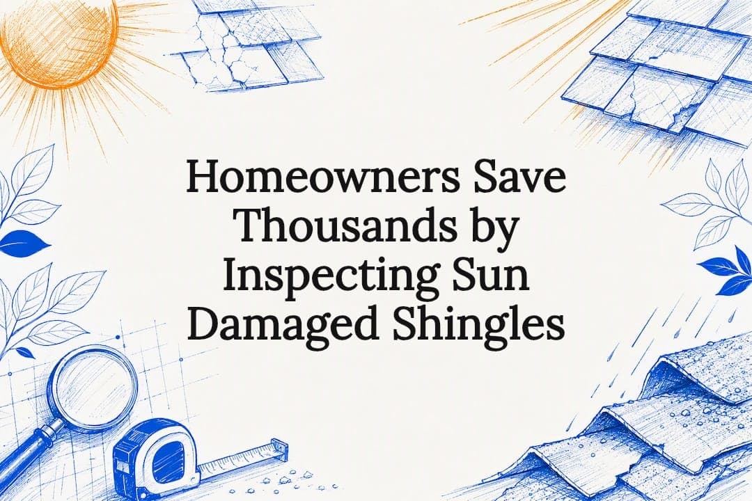 Homeowners Save Thousands by Inspecting Sun Damaged Shingles