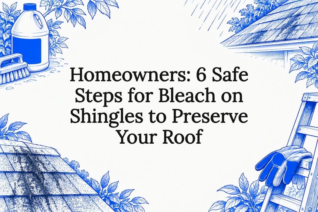 Homeowners: 6 Safe Steps for Bleach on Shingles to Preserve Your Roof