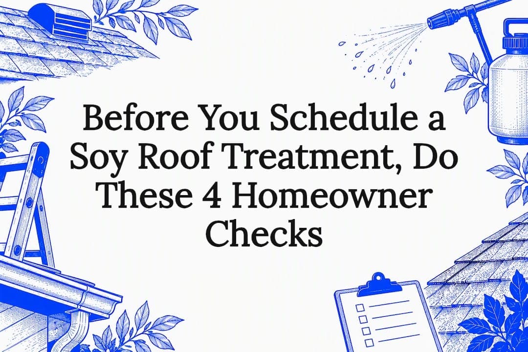 Before You Schedule a Soy Roof Treatment, Do These 4 Homeowner Checks