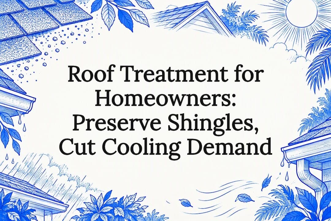 Roof Treatment for Homeowners: Preserve Shingles, Cut Cooling Demand