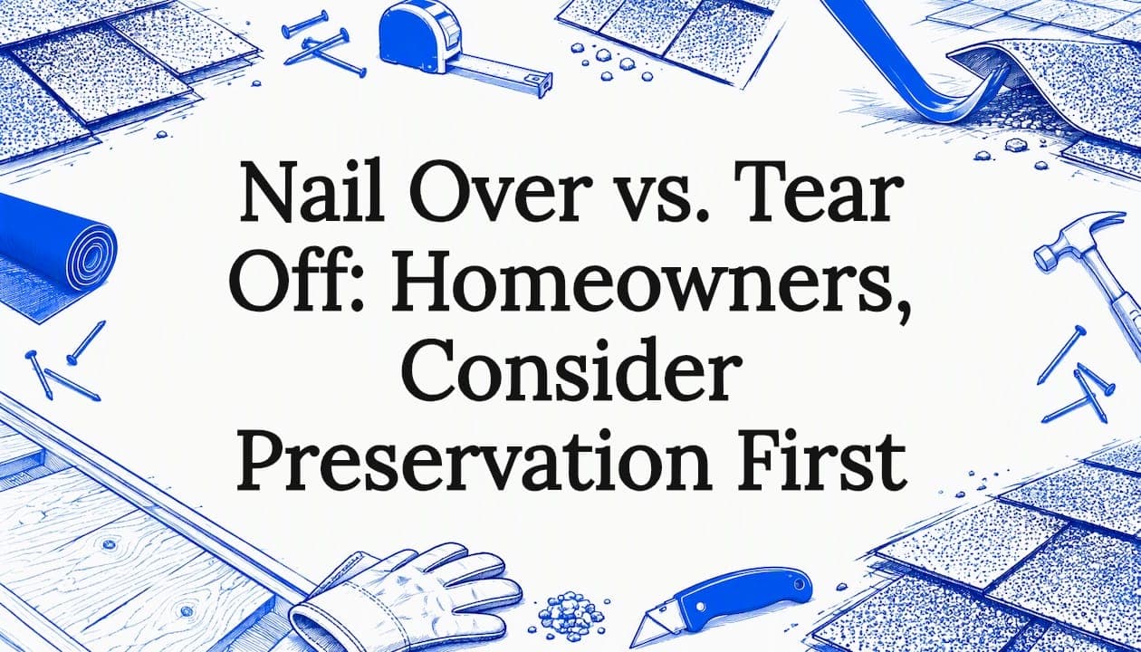 Nail Over vs. Tear Off: Homeowners, Consider Preservation First
