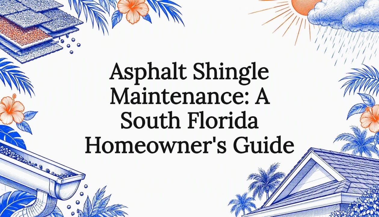 Asphalt Shingle Maintenance: A South Florida Homeowner's Guide